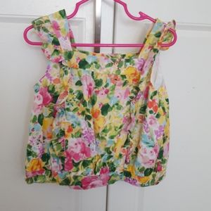 Janie and Jack floral blouse 5T